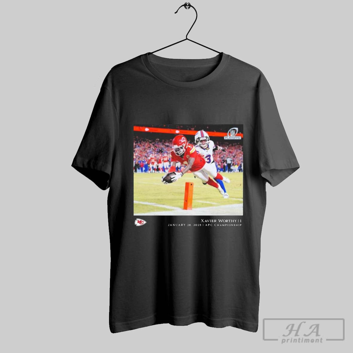 Xavier Worthy Kansas City Chiefs Win Buffalo Bills Nfl Flash Features Afc Championship January 26 2025 T Shirt
