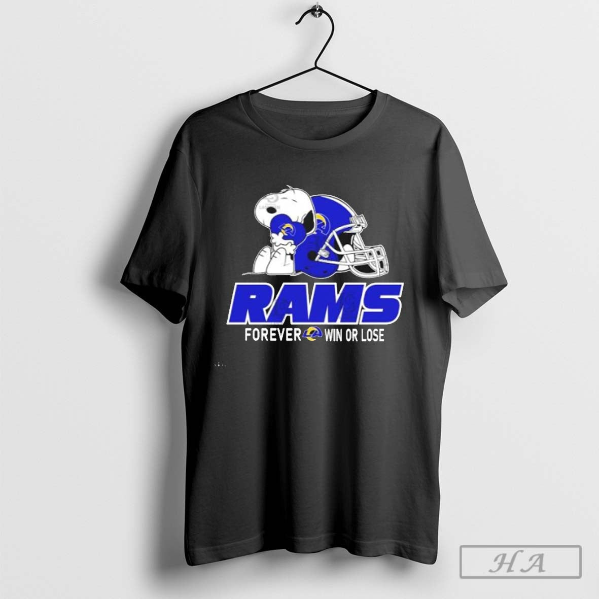 The Peanuts Movie Snoopy X Los Angeles Rams Forever Win Or Lose Shirt