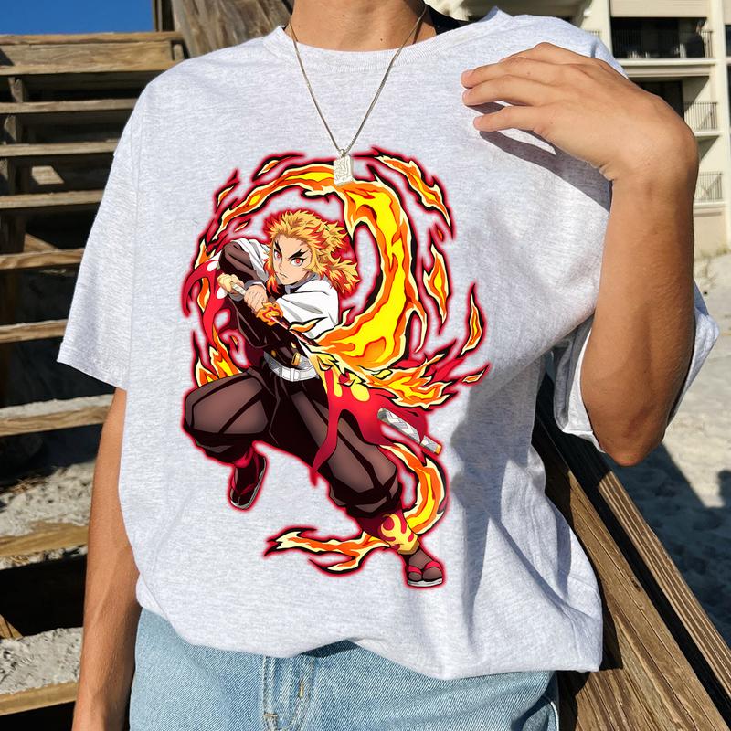Rengoku Flame Breathing t-shirt, Demon Slayer main characters shirt, Kimetsu No Yaiba t-shirt, anime sweatshirt hoodie, Tanjiro shirt, Rengoku t-shirt