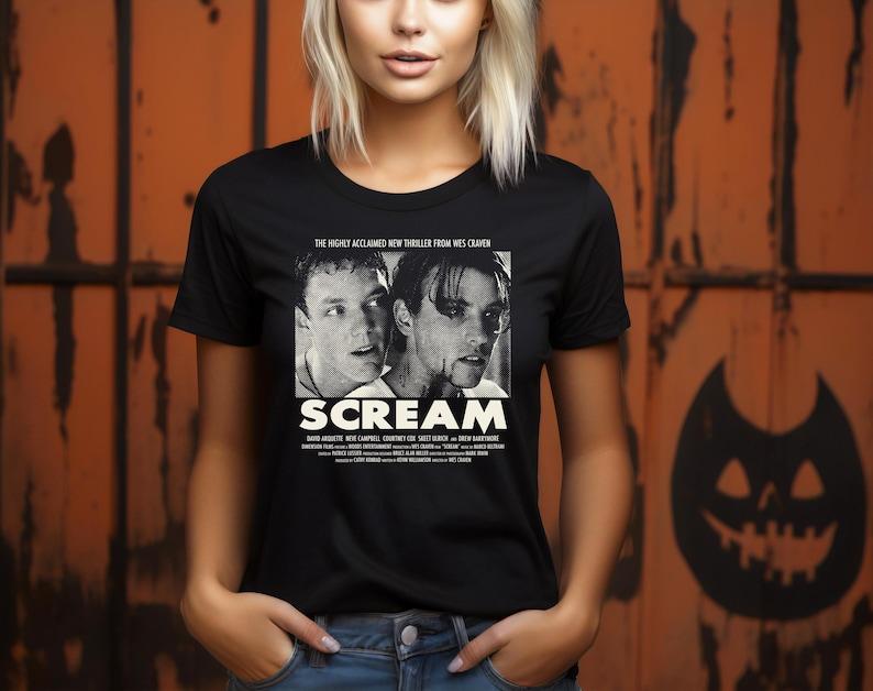 Halloween Horror Movie Hoodie Screamm Wes Craven T-Shirt, No You Hang Up Horror Classic Sweatshirt, Unisex Vintage Retro Screamm Top