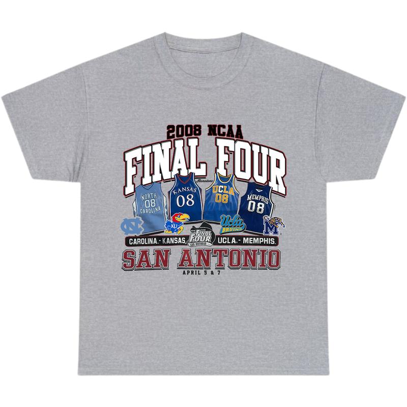Vintage 2008 NCAA Final Four San Antonio T-Shirt, Graphic Vintage T-Shirt, Full Color T-Shirt, Unisex T-Shirt, For Men, For Women billabongshirts