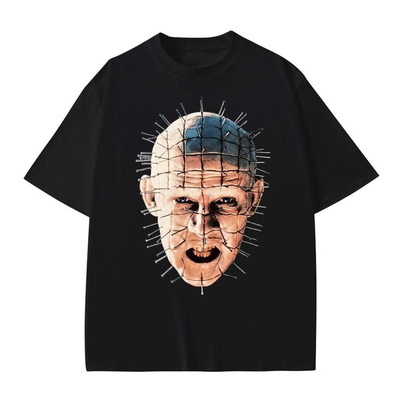 Hellraiser Pinhead T-Shirt, Pinhead Shirt Fan Gift, Hellraiser Graphic Tee, Hellraiser Movie Shirt Cotton Menswear Top Decoration