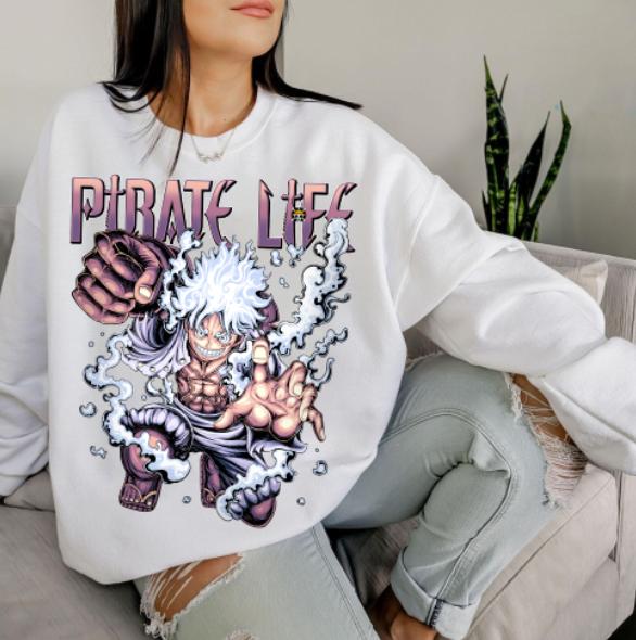 Luff gear pirate life shirt sweatshirt hoodies, 0ne pjece Shirt, animee Shirt