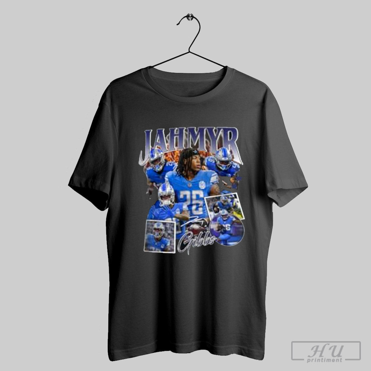 Vintage Jahmyr Graphic Tee Gibbs 90s Style T Shirt