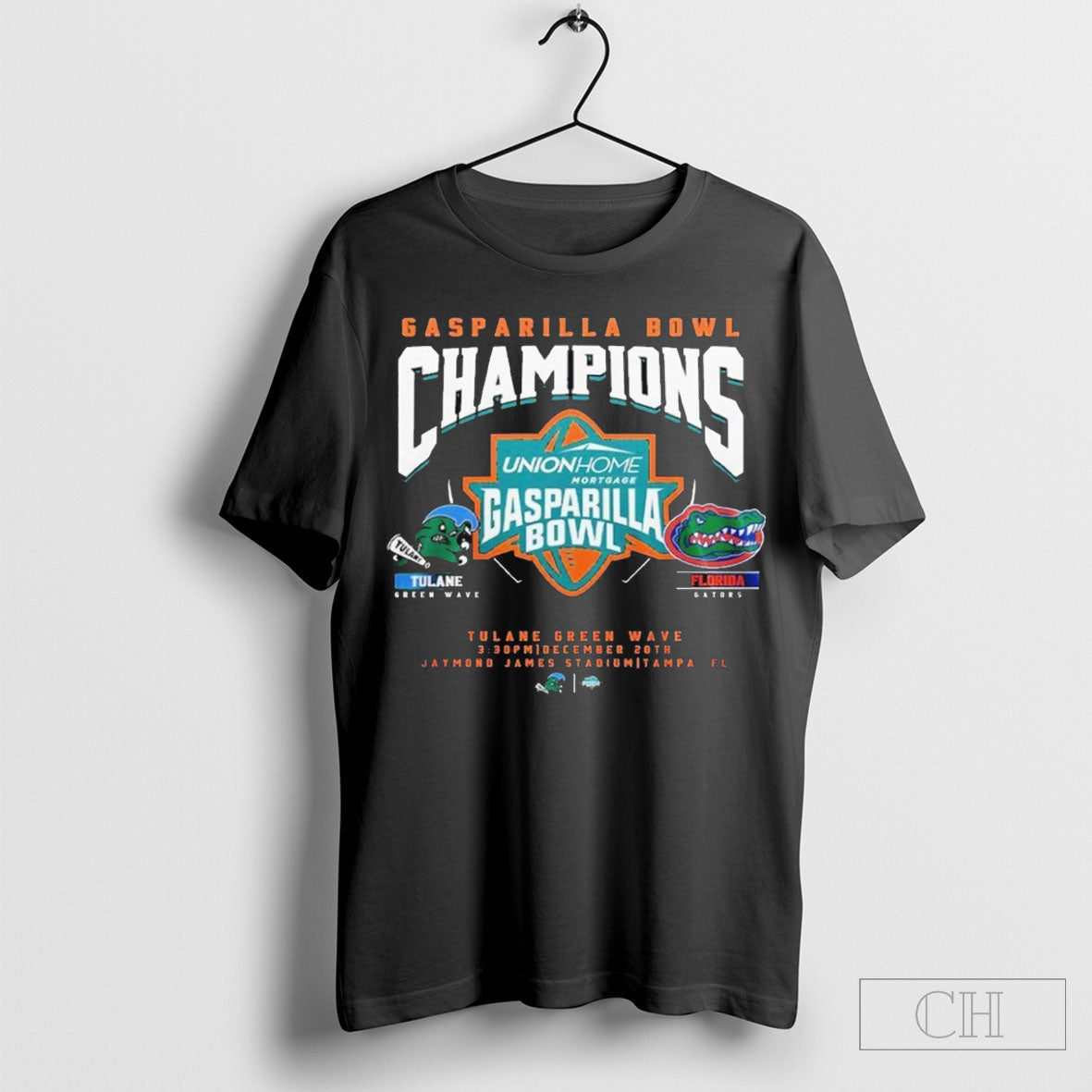 Tulane Green Wave Gasparilla Bowl Champion 2024 Black Ver