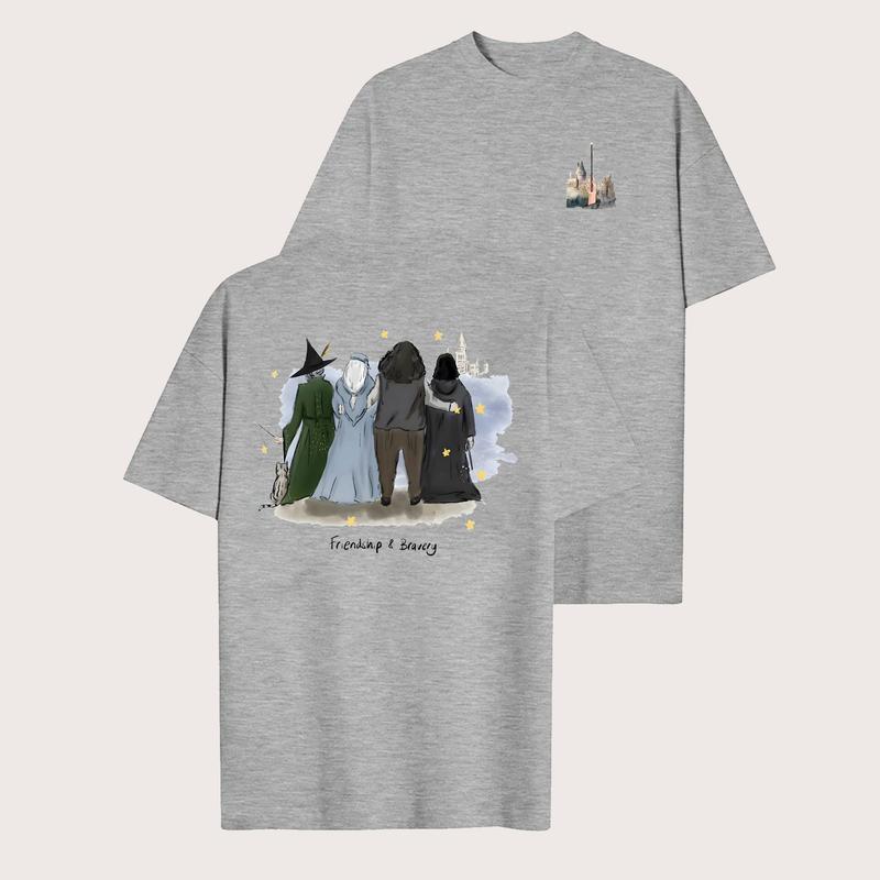 Maggie Smith T-Shirt, Hogwarts Professor McGonagall Memorial Shirt, Magic Movie, Halloween, Spooky Season, Full Sizes Full Colors, Comfort Cas0ual Top