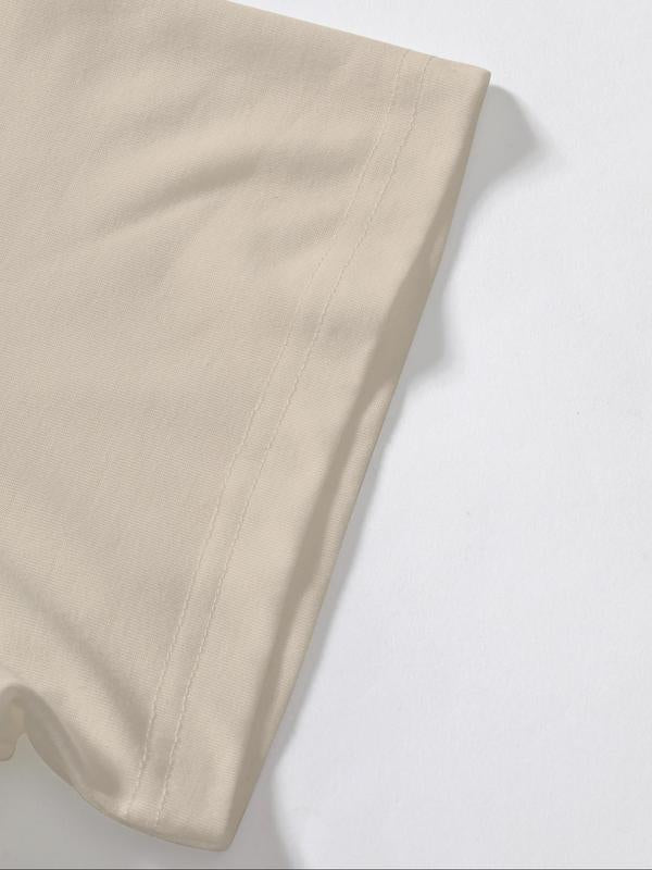 Women's Vintage Graphic Round Neck Tee, Casual Cowboy & Car Print Short Sleeve Crew Neck T-Shirt for Summer, Fashion Women's Top for Daily Wear