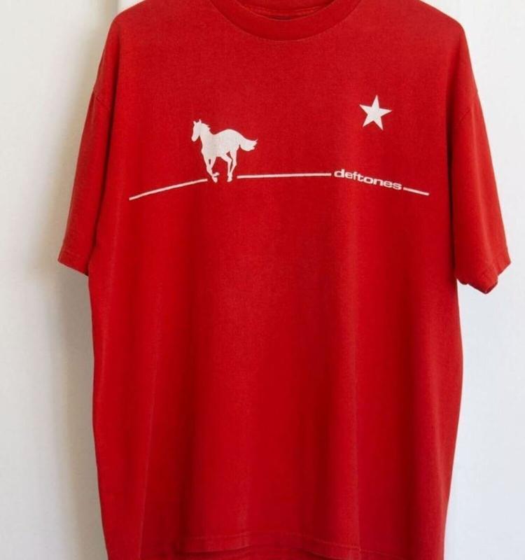 Vintage Deftones White Pony Black Short Sleeve Cotton T-shirt Unisex S-5XL, Retro Deftones Tee Gift, Gift For Her, Music Tour Shirt, vintage Graphic T
