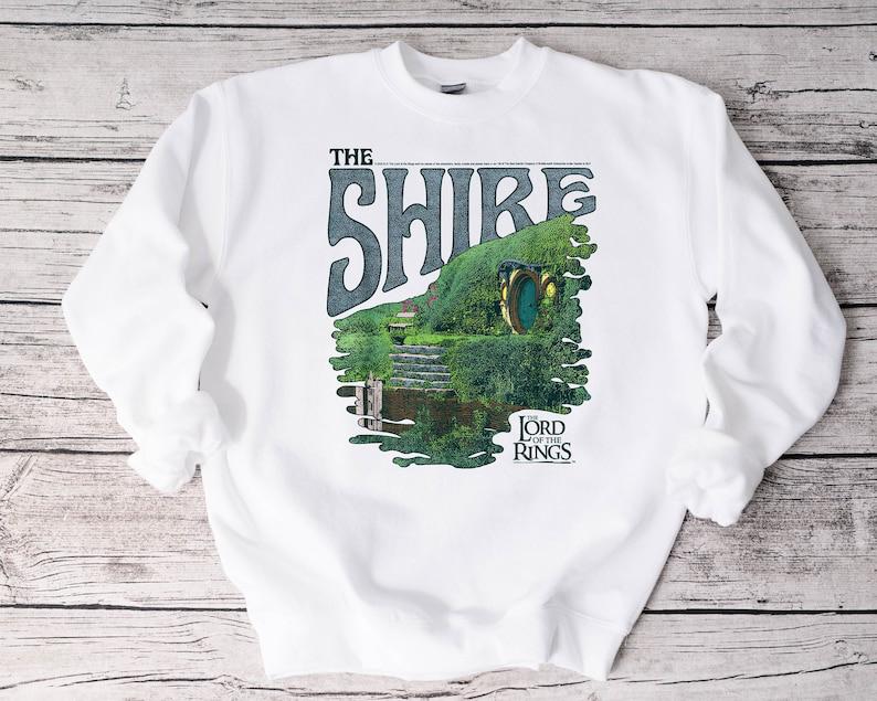 The Shire The Lord Of The Rings Sweatshirt, Christmas Gift for Hobbit Lovers, Merch Tolkien Aragorn T-shirt Hoodie, LOTR Shirt For Movie Fans