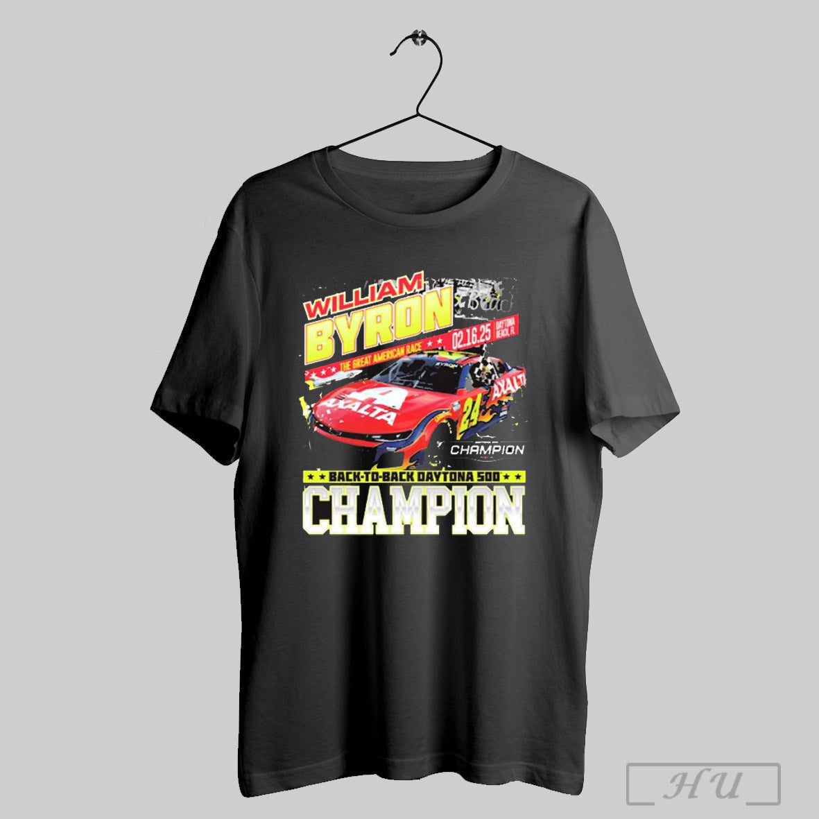 Trendy William Byron Checkered Flag Sports 2025 Back To Back Daytona 500 Champion Past Winners T Shirts