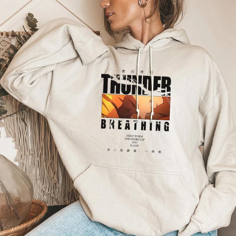 Zenitsu Thunder Breathing Sweatshirt Hoodie,  Zenitsu Agatsuma Shirt , Demon Slayer t-shirt, Kimetsu no Yaiba Shirt, Anime sweatshirt hoodie, Anime lo