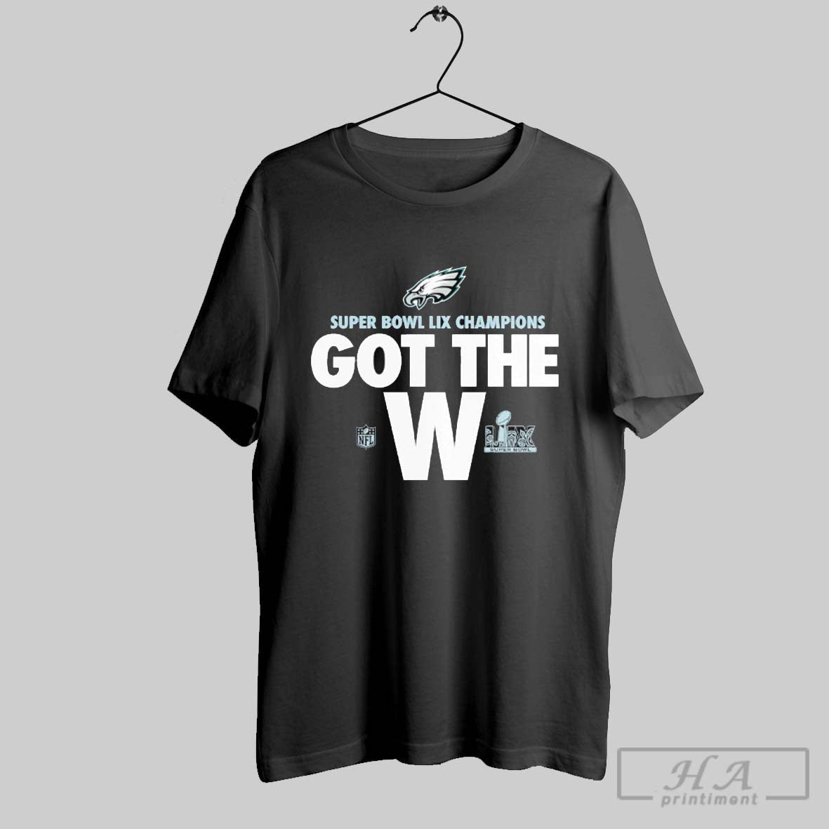 Top Nike Philadelphia Eagles Black Super Bowl Lix Champions Parade 2025 T Shirt