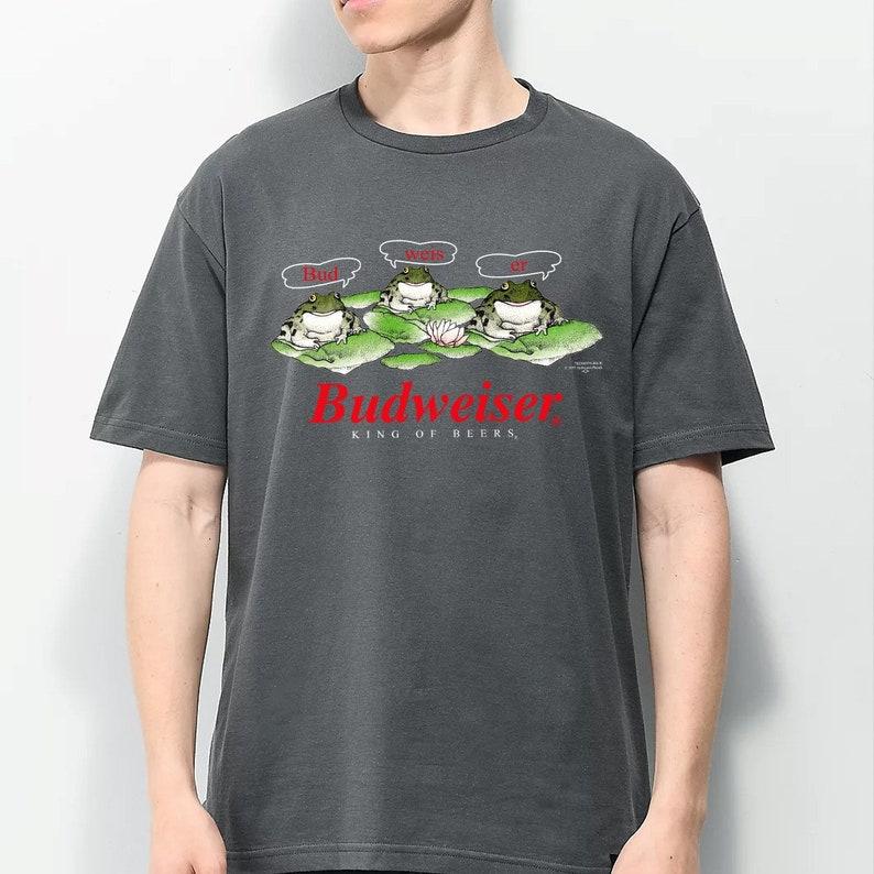 95' Beer Frogs T-Shirt, Bud Weis Er Frog T-Shirt, King Of Beer Shirt, Beer Lover Shirt, 90s Shirt