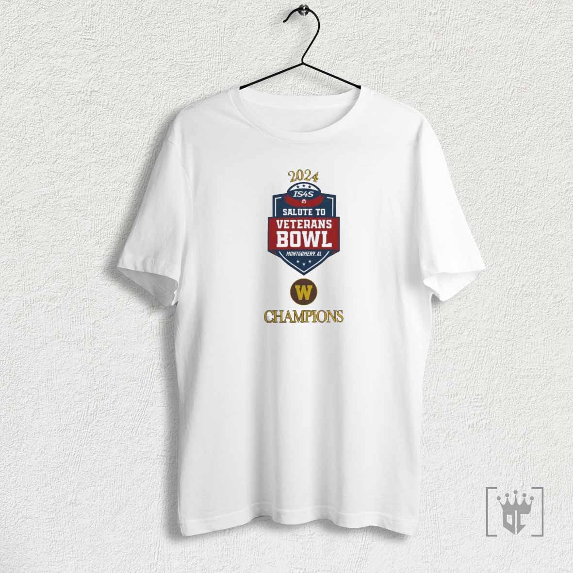 Western Michigan Broncos 2024 Veterans Bowl Champions T Shirts