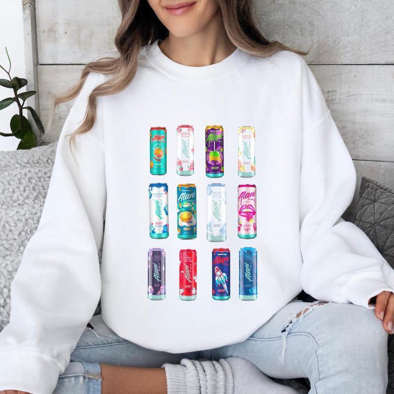 Alanii Sweatshirt, Lovers Sweatshirt, Lovers' Favorite Sweatshirt, Soft Drink Lovers Sweatshirt, Collection Sweatshirt Classic Cotton, Gift For Her