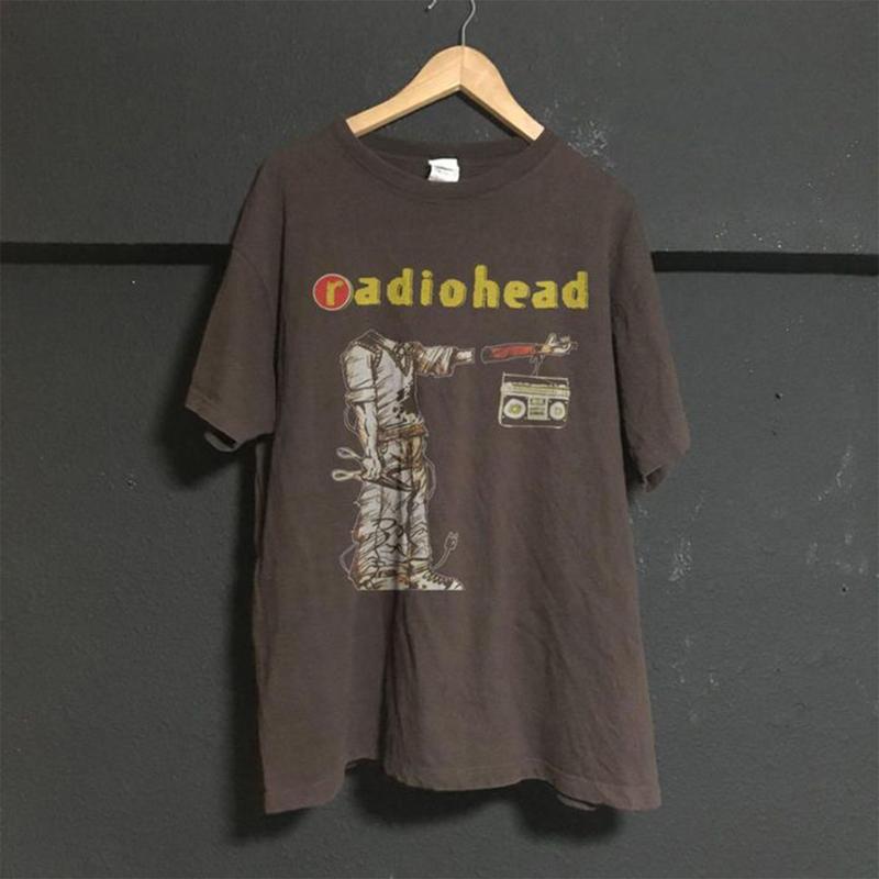 Vintage Radiohead Band 80S rock tour shirt, music vintage tour, tour band shirt, vintage Graphic Tee Casual Clothing