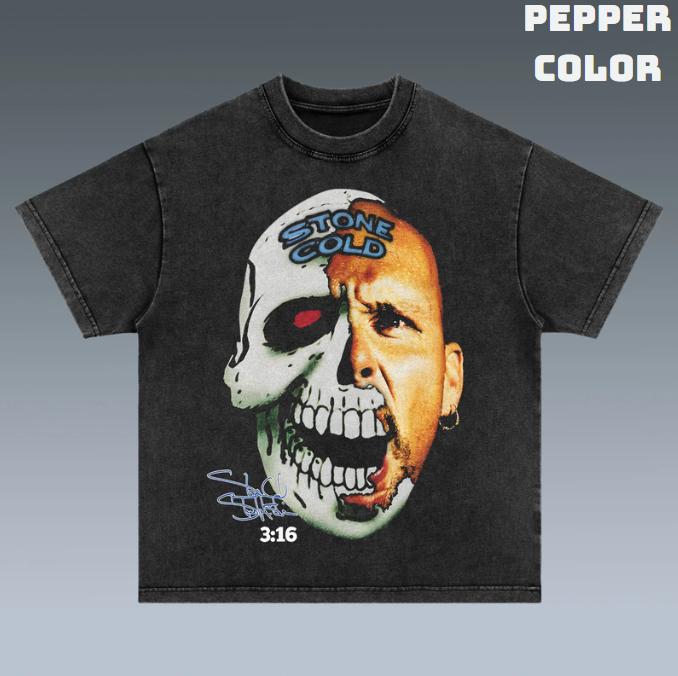 VINTAGE TEE  STONE COLD, Prints Vintage T-Shirt, Wrestler Shirt, WWE Shirt, Graphic Tee , Unisex T-Shirt, Gift For Him Top Menswear Underwear