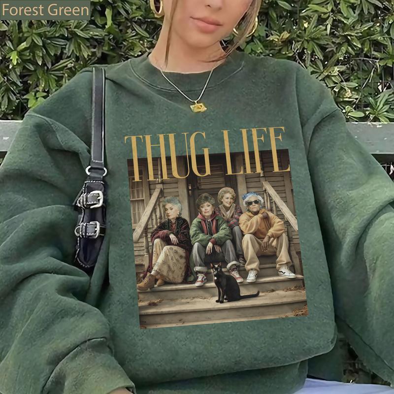 The Golden Girls Thug Life Shirt, Golden Girls Thug Life Shirt, 80s TV Sitcom Shirt, Stay Golden Squad Tee Casual Comfort halloween movie