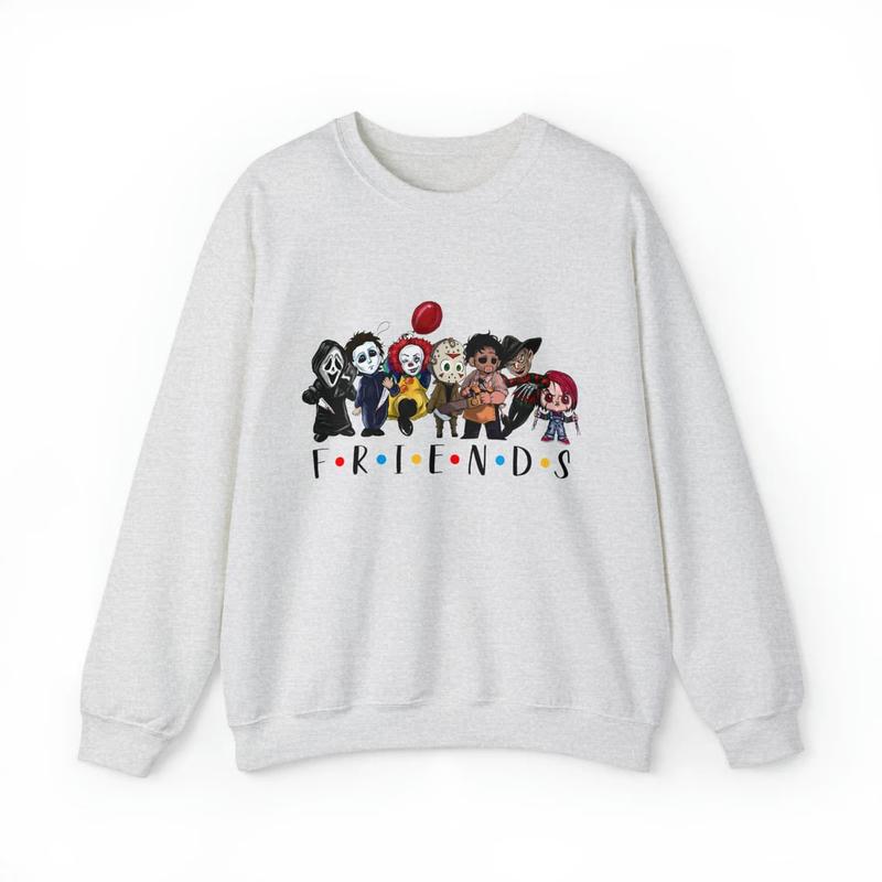 Halloween Friends Movie Sweatshirt, Halloween Characters Friends Sweatshirt, Halloween Sweatshirt, Halloween Sweatshirt