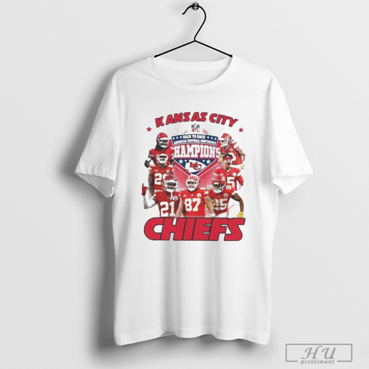 Trendy Kansas City Chiefs Afc Champions 2024 Back To Back Nfl T Shirt Sweatshirt Poster