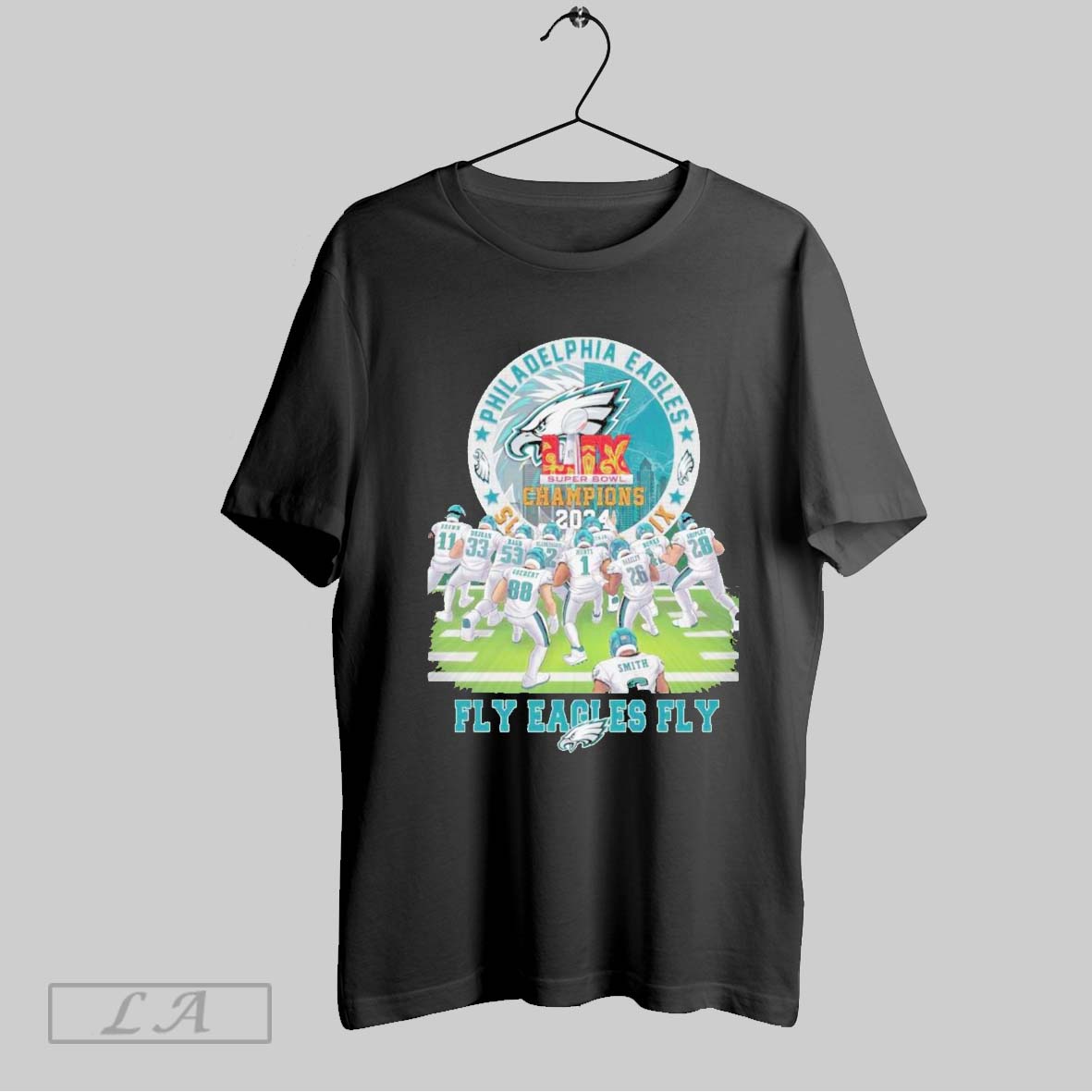 Top Philadelphia Eagles Nfl Lix Super Bowl Champions 2024 Fly Eagles Fly Limited Edition Sweatshirt T Shirt