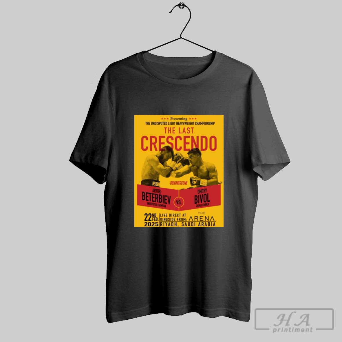 The Last Crescendo Artur Beterbiev Undisputed Champion Vs Dmitry Bivol Challenger 22nd Feb 2025 Poster T Shirt
