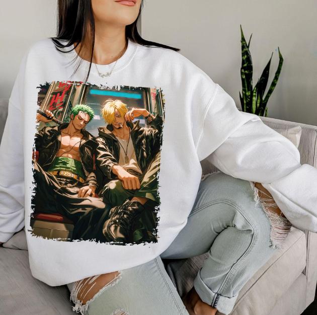Z0ro and Sanjii shirt sweatshirt hoodies, 0ne pjece Shirt, animee Shirt