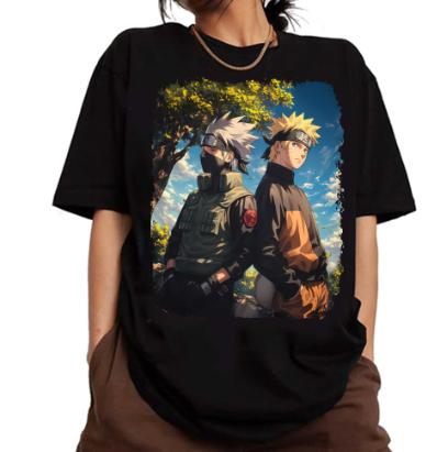 Narut0 and kakashii Shirt, Animee Shirt Sweatshirt Hoodie Unisex