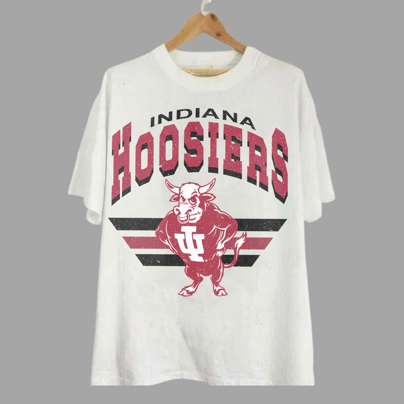 16. Indiana Hoosiers Vintage NCAA Sweatshirt, Indiana University Sports Gear Shirt, Classic Unisex College Fan Gift