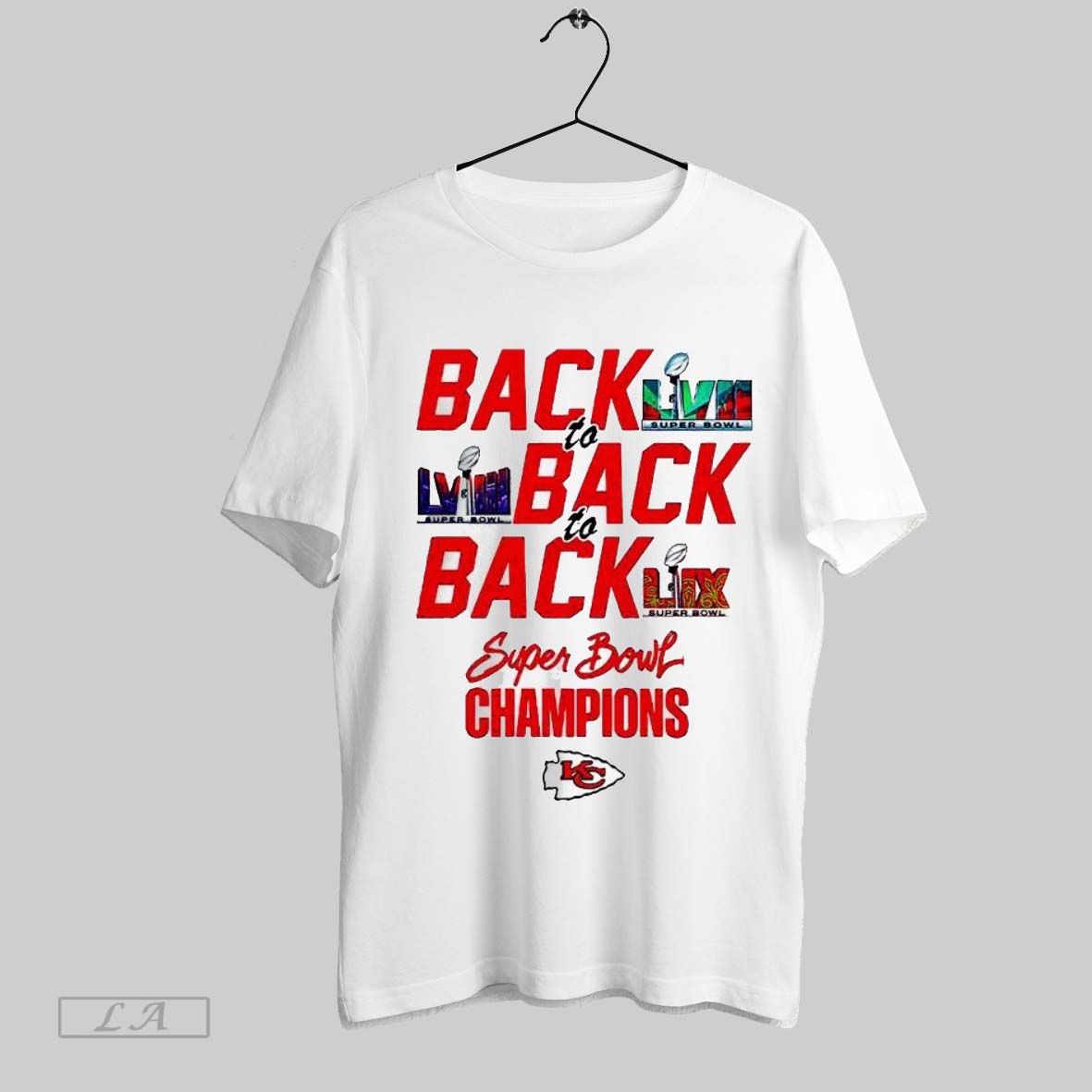 Top Kansas City Chiefs Super Bowl Lix Back To Back To Back Champions Unisex Sweatshirt T Shirt