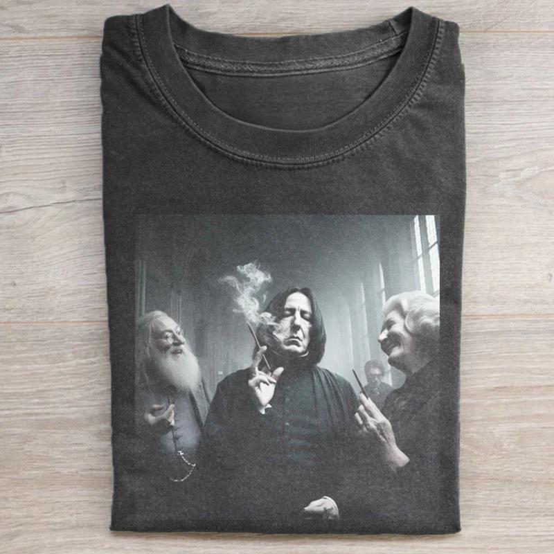 Vintage Professor Severus Snape Smoking Graphic Tee, Harry Potter Movie Tshirt, Parody Movie Shirt, Funny Shirt, Movie Lover Gifts