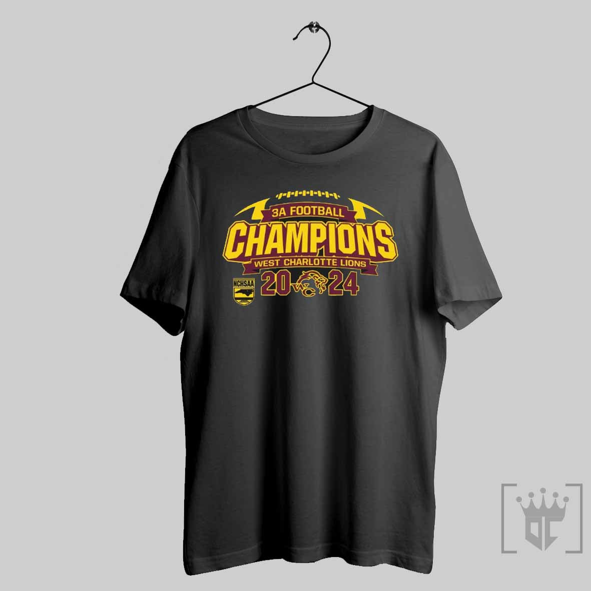 West Charlotte Lions 2024 3a Football Champions T Shirts