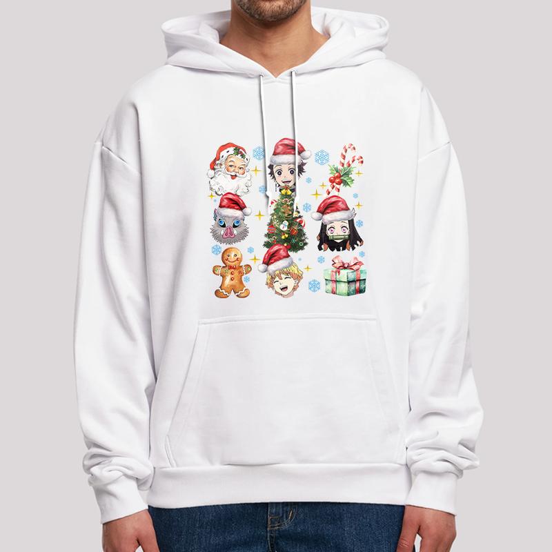 Demon Slayer Christmas team Shirt, Tanjiro Nezuko Zenitsu Inosuke Shirt,Demon Slayer t-shirt, Kimetsu no Yaiba Shirt, Anime sweatshirt hoodie, Anime l