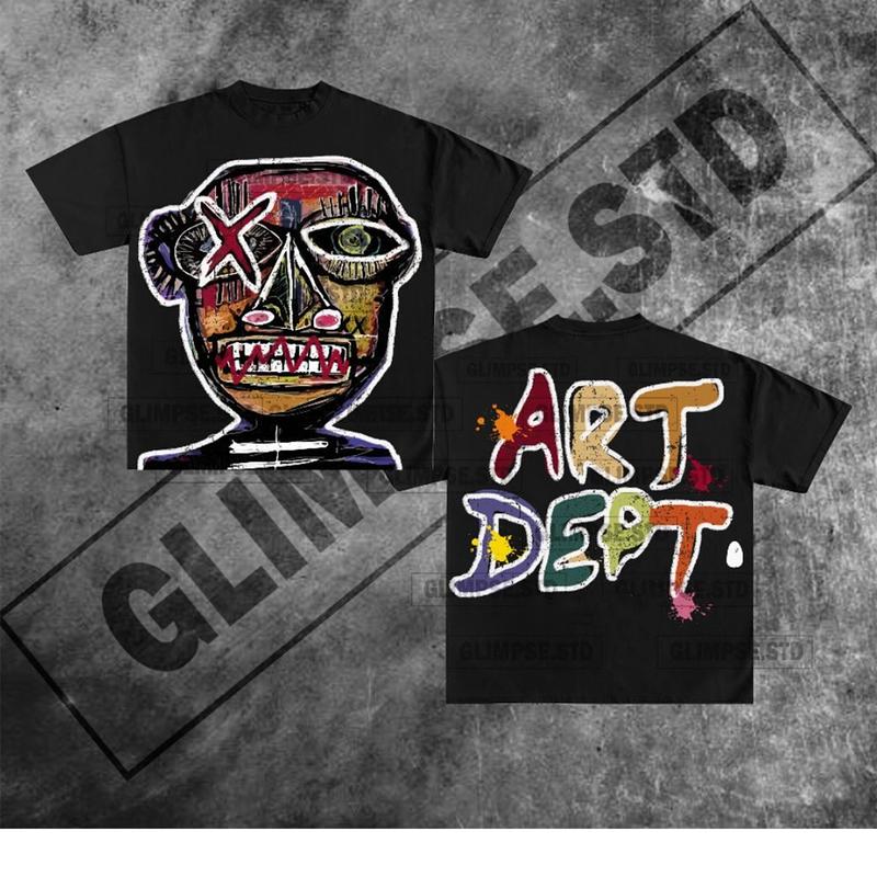 Y2K Graphic Art Dept. Personalize Printed Tshirt Crewneck Classic Casual Cotton