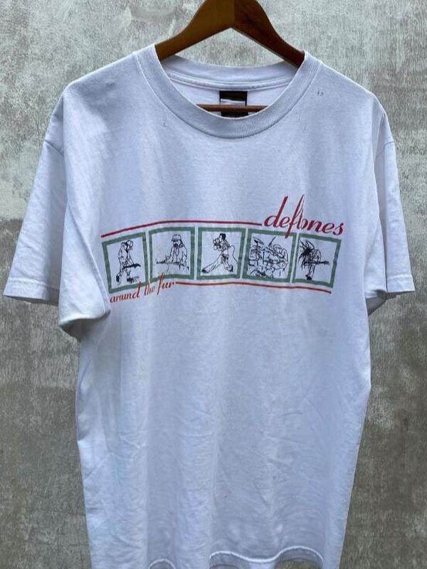 Vintage Deftones â€˜Around The Furâ€™ Cotton White Unisex T-shirt S-5XL, Deftones Band Heavy Metal Shirt, Creed band 90s shirt, gift for her, Rock Music B