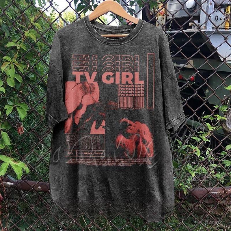 Vintage TV Girl T-Shirt Gift For Him and Her, TV Girl Vintage Unisex Shirt, 90s Retro Design Graphic Tee