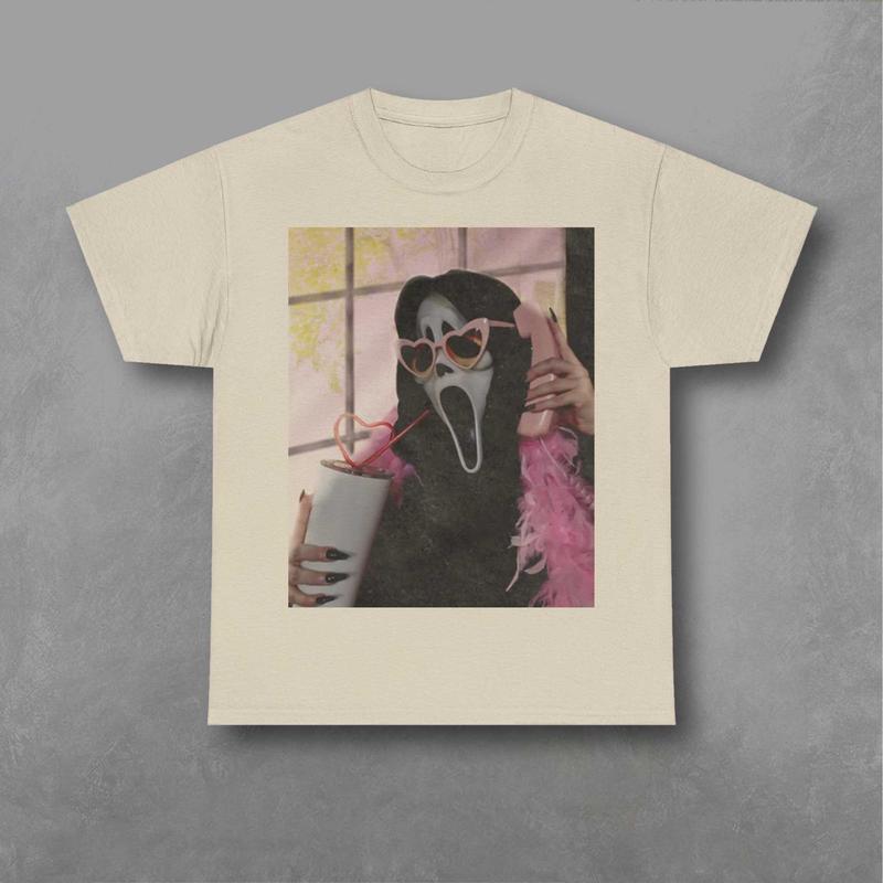 No You Hang Up Shirt, Ghostface Shirt, Boo Sweatshirt, Ghost Valentine Tee, Scream Movie Tshirt, Movie Graphic Shirt Classic Fabric