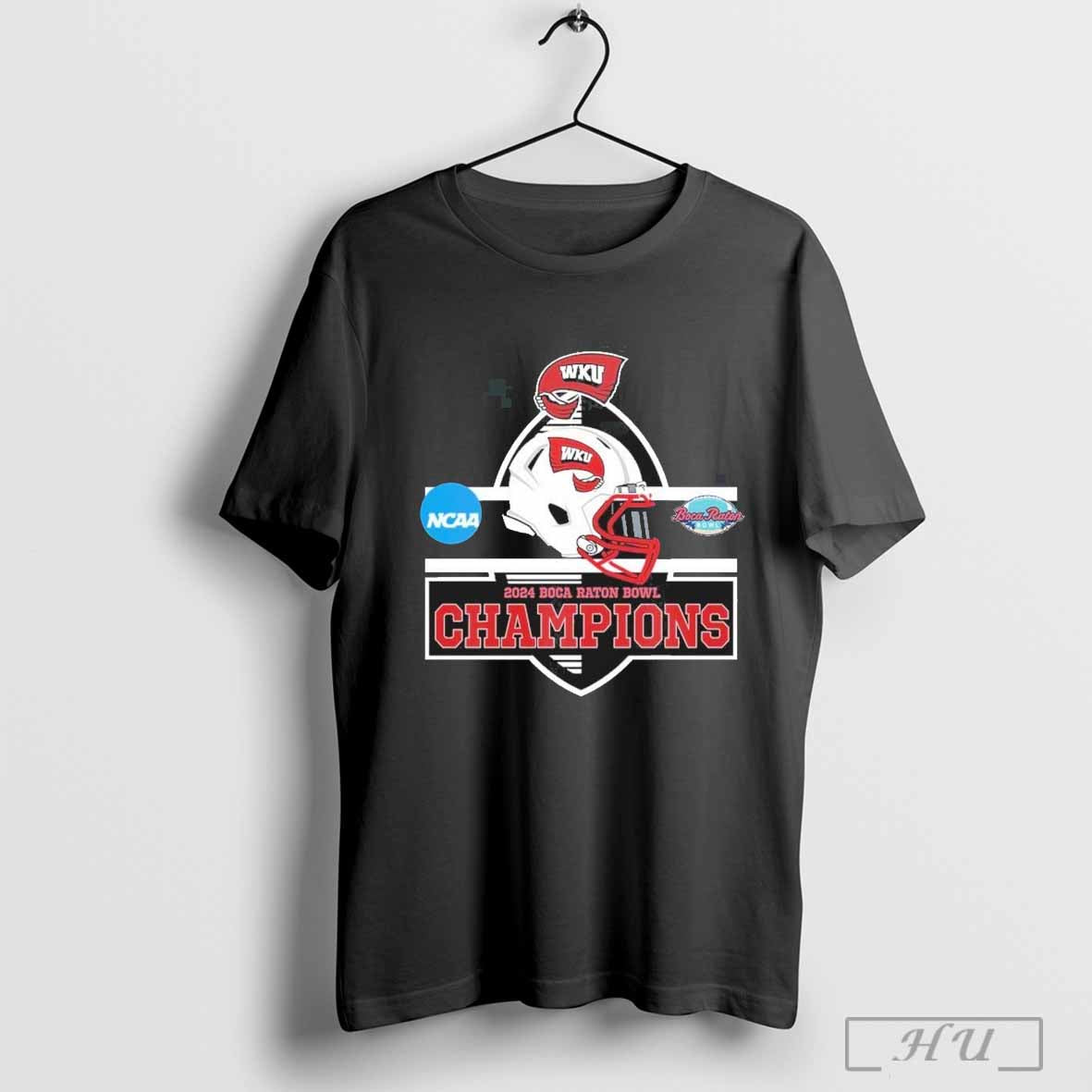 Western Kentucky Hilltoppers Defeated James Madison Dukes To Winner The 2024 Boca Raton Bowl Champions Ncaa Division Unisex T Shirt
