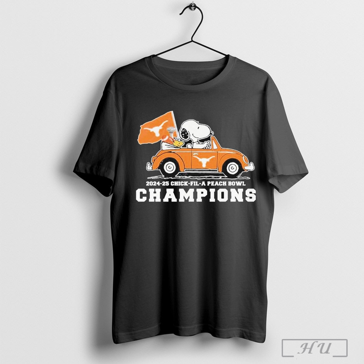 Texas Longhorns 2024 25 Chick Fil A Peach Bowl Champions Celebrating T Shirt