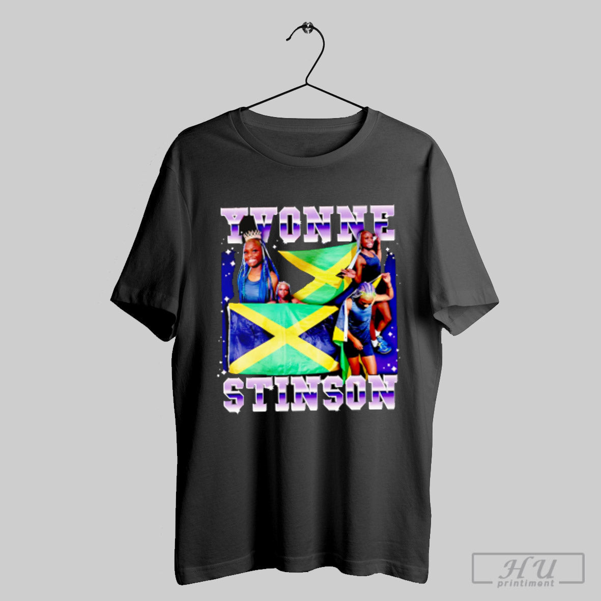 Yvonne Stinson With Flag Graphic T Shirt