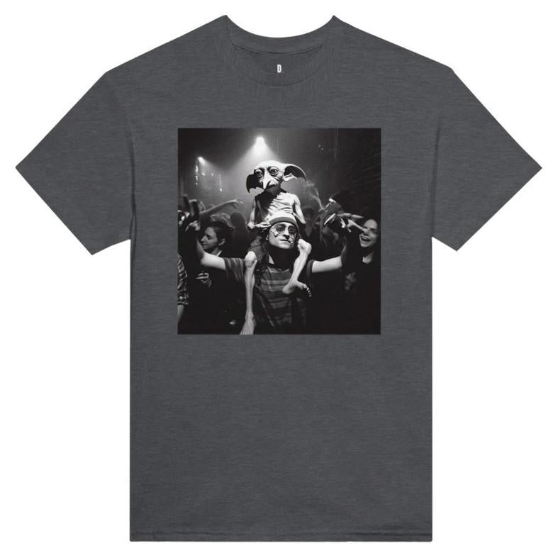 Harry Potter and Dobby Shirt, Harry Potter Funny Tee, Funny Meme Shirt, Vintage Style Shirt, Walter White Shirt, Movie Parody Shirt Round Neck Casual