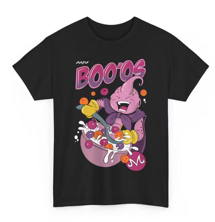 Majin Buu Cereal T-Shirt, Funny Dragon Ball Z Anime Shirt, Anime Merch, Majin Buu Shirt, Quirky Graphic Tee, Perfect Gift for DBZ Fans Cotton Menswear