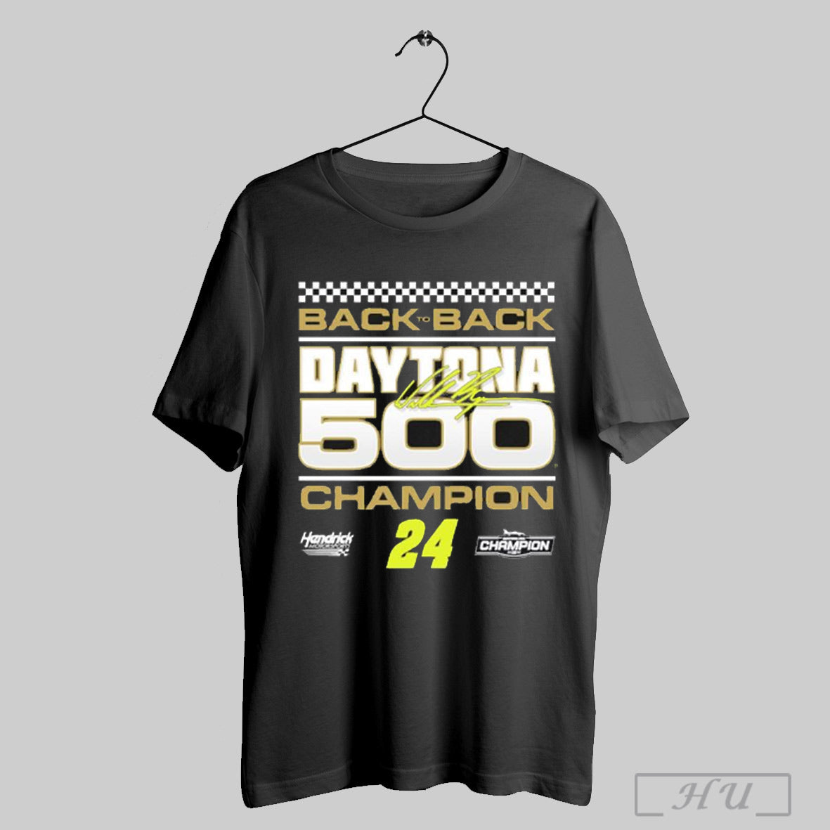 William Byron Checkered Flag Sports 2025 Daytona 500 Champion Exclusive T Shirt Sweatshirt