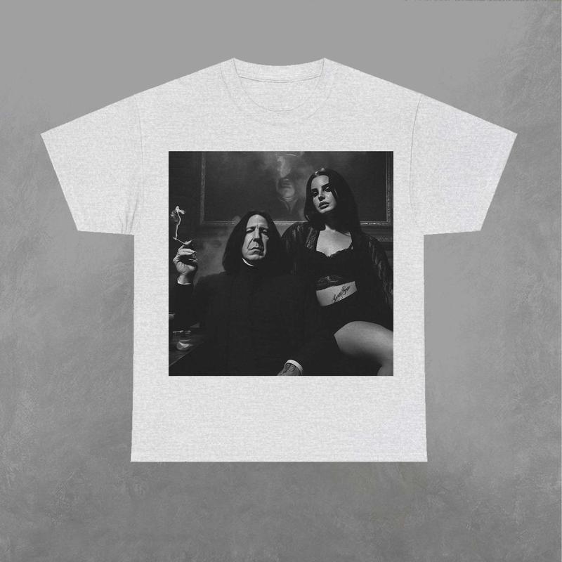 Snape Smokin Shirt, Snape Shirt, Wizard House TShirt, Wizarding Fan, Retro Funny Movie Graphic Shirt Classic Fabric Menswear Top