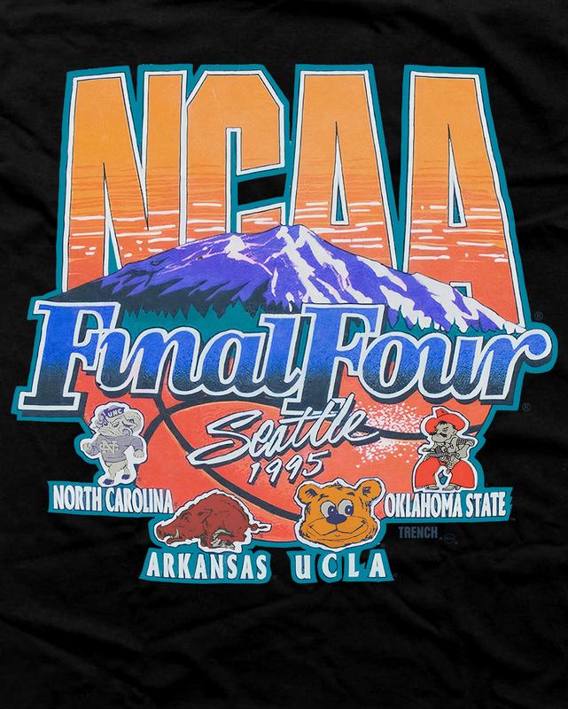 1995 NCAA Final Four Vintage 1995 NCAA T-Shirt Cotton Short-sleeve Retro Streetwear Tshirt Menswear Top