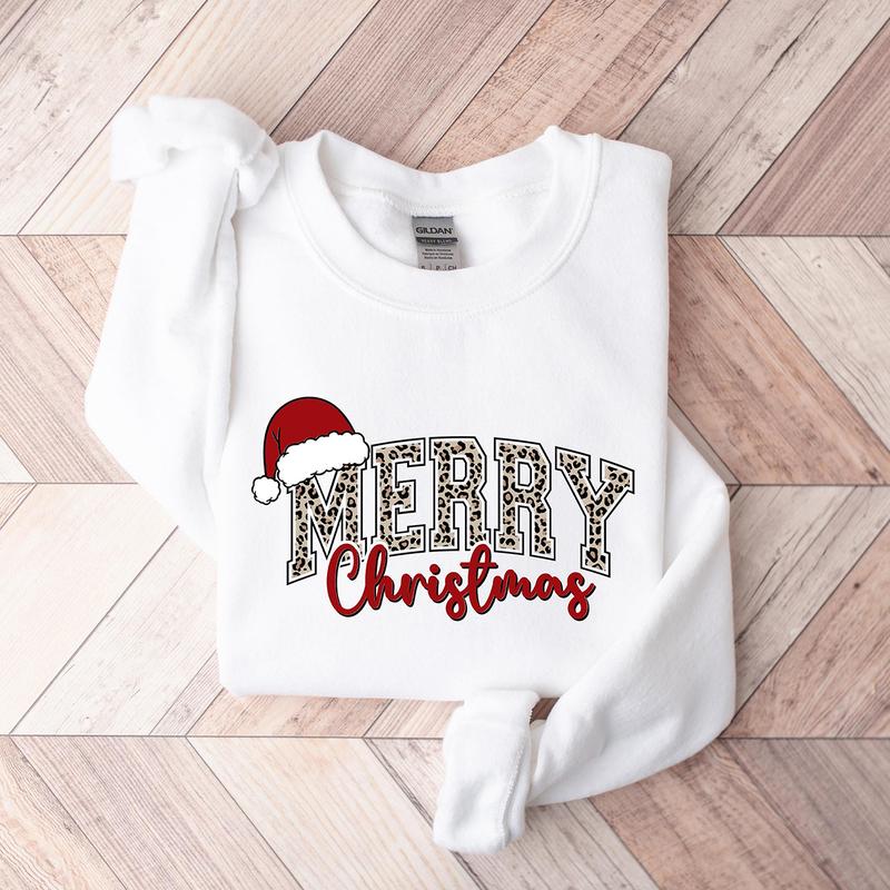 Merry Christmas Sweatshirt, Christmas Shirts, Cute Winter Sweater, Christmas Shirt for Women, Christmas Crewneck Sweatshirt, Holiday Sweater