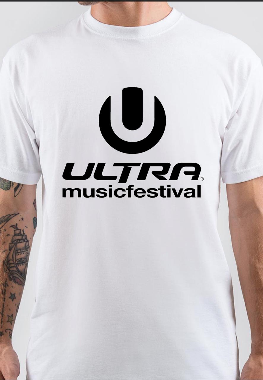 Ultra Music Festival Half Sleeve White T-Shirt Style001