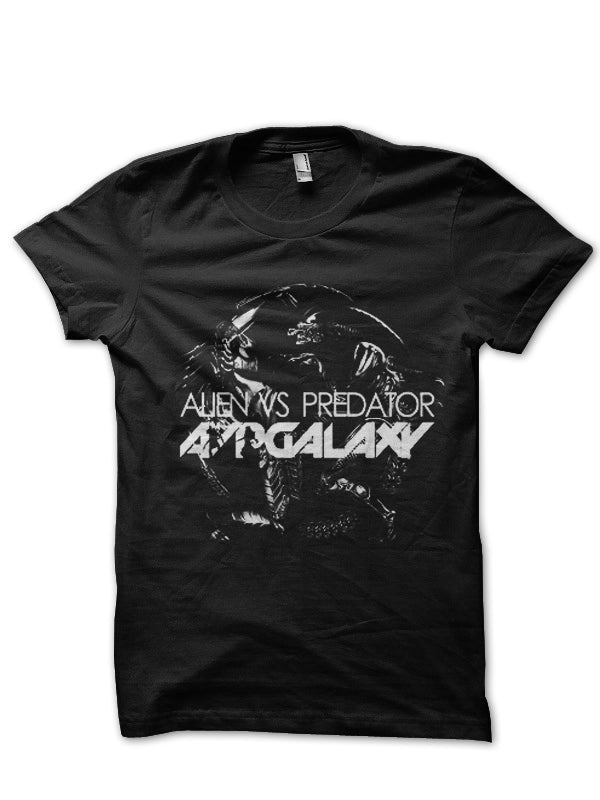 Alien Vs Predator Half Sleeve Black T-Shirt