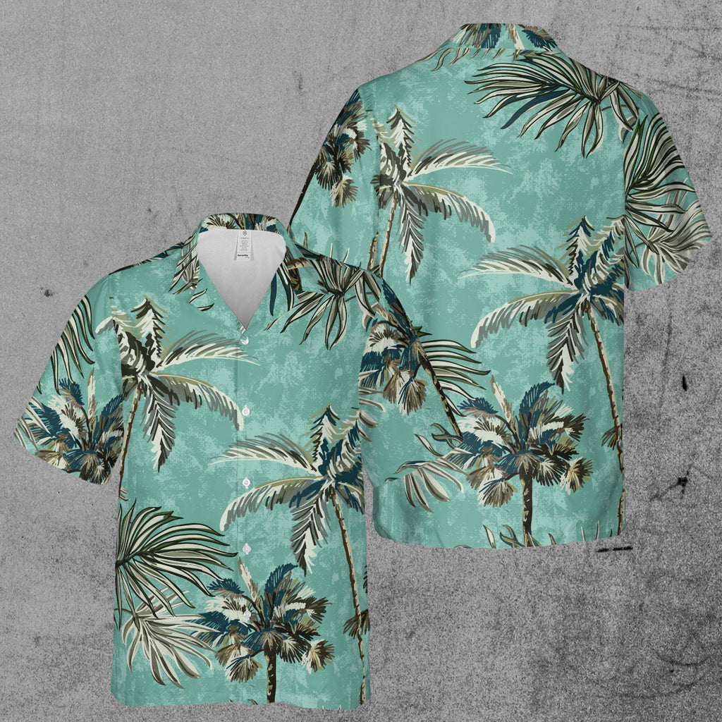 Funny Beach Holiday Tropical Palm Tree Hawaiian Shirt S-5XL for Men and Women