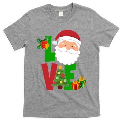 Love Santa Claus Christmas Holiday Cute T-Shirt